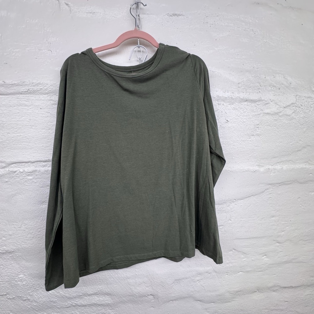 Anna Tee XXL Green Soft Long Sleeve Casual NEW.